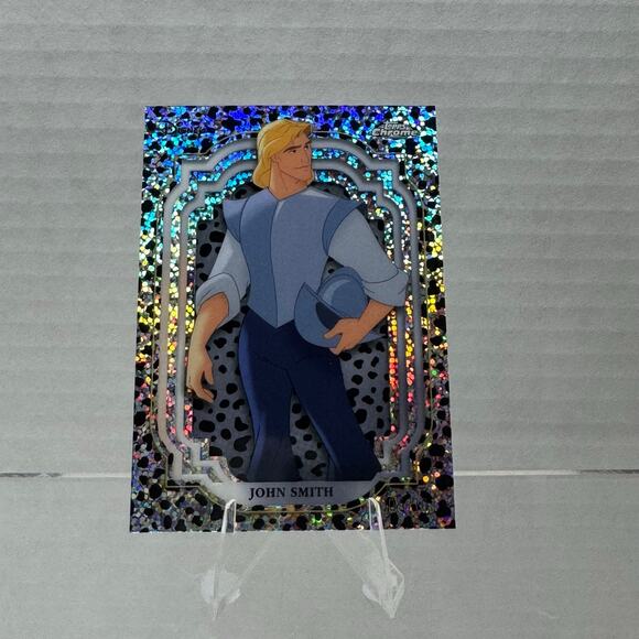 Disney Topps Chrome 2024 John Smith Black and White Speckle  /101 - Picture 6 of 7